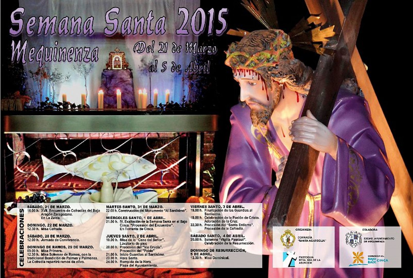 Semana Santa en Mequinenza 2015 Mequinenza